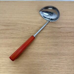 Corona Quality Stainless Steel Ladle Red Handle Kitchen Utensil Serving